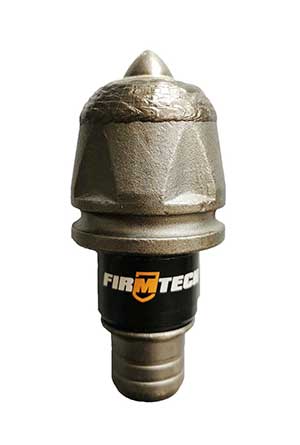 FIRMTECH bullet teeth fat body speciall made for cobble piling formation 3038 round shank chisel